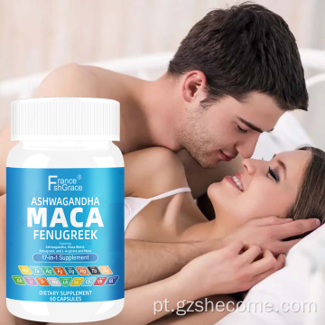Maca apoia a saúde reprodutiva cápsula de extrato de maca vegana